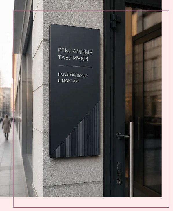Рекламные таблички в Ржеве по цене от 4626 р. | Аванза-Ржв